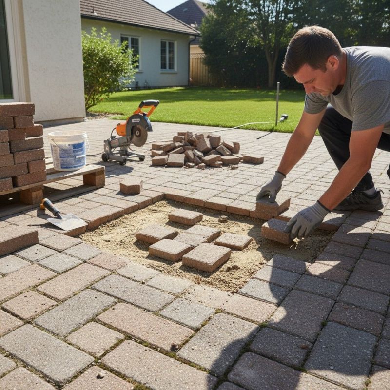 Outdoor Paving Grout Repair
